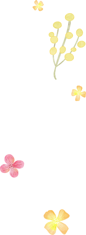 お花の飾り